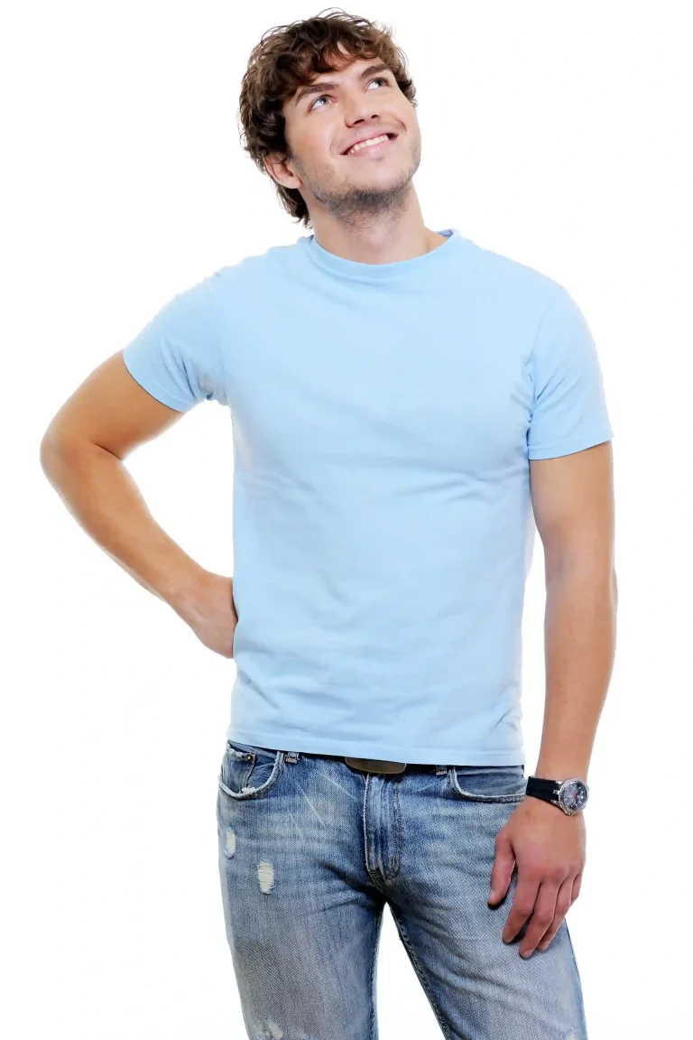ArcherWear Round Neck T-Shirt sky blue